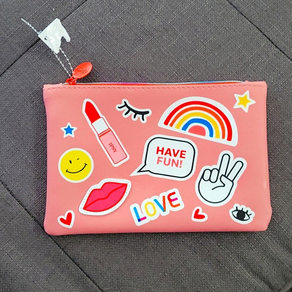 Sold Pink cosmetic pouch
